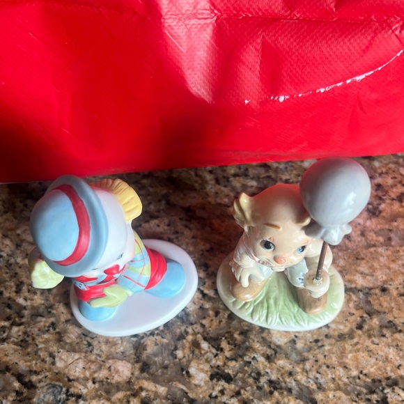 Vintage pair of porcelain clowns figurines - Lefton ‘86 & Dakin ‘84 - Picture 4 of 11